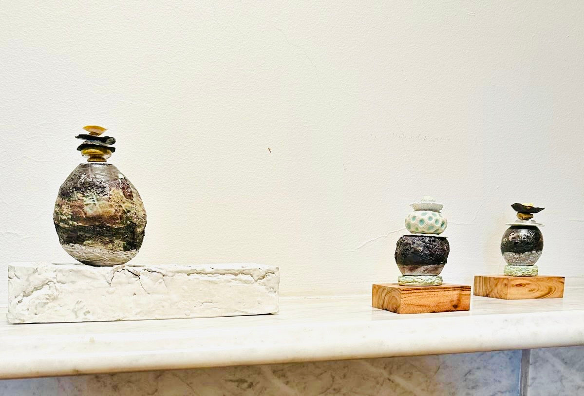 40. Totem stack #4 - echoes in green