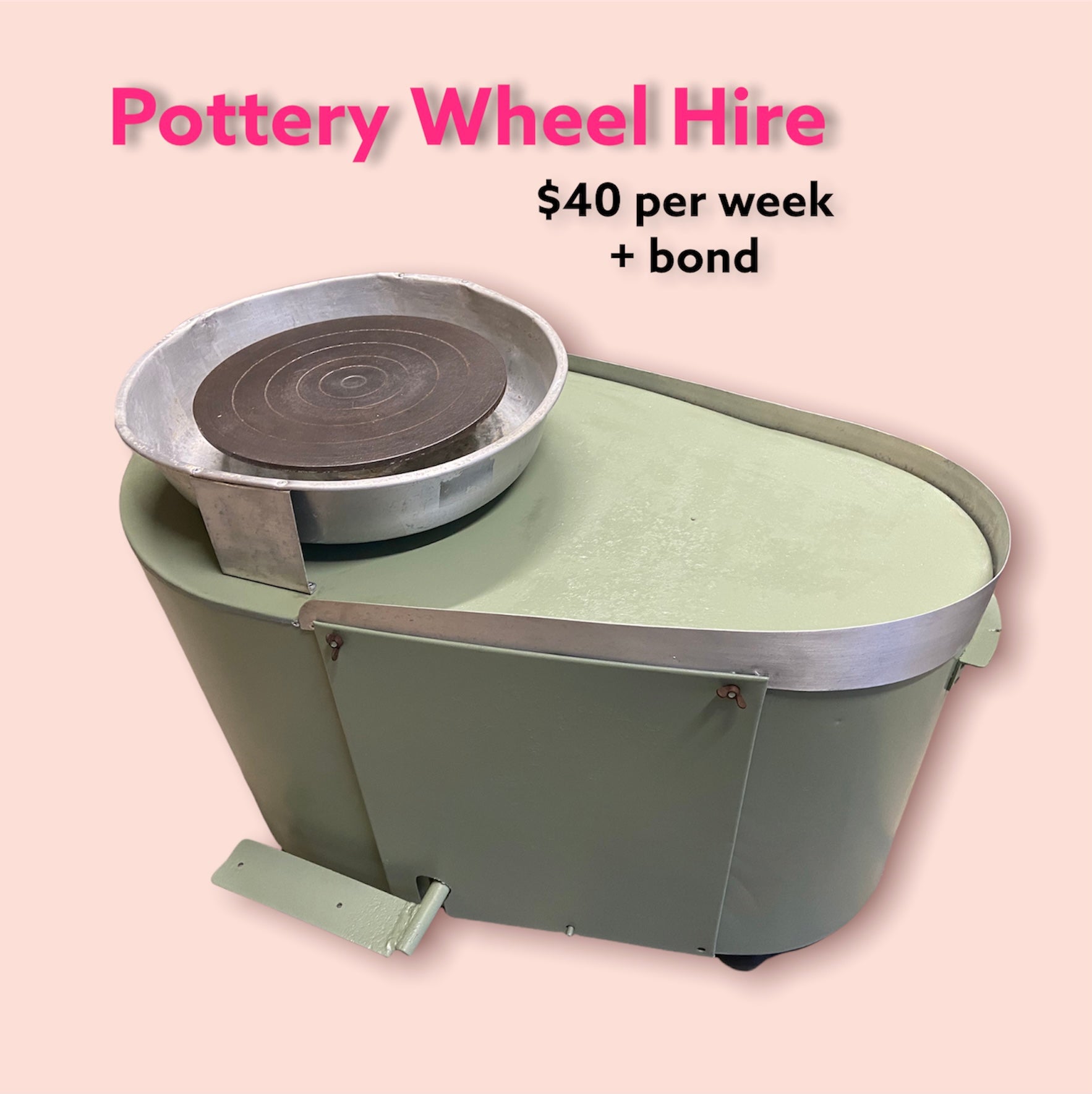 Pottery Wheel Rental - $35/wk