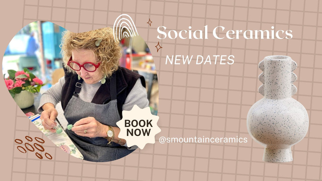 Social Ceramics workshop, sip and clay, play with clay, clay night, pottery workshop