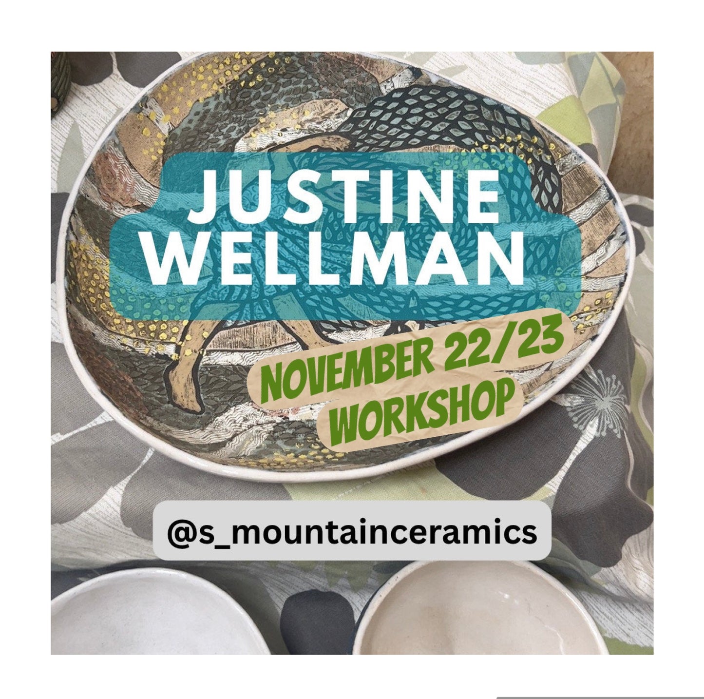 Masterclass -November 22nd and 23rd - Introduction to ‘Surface Stories’ with Justine Wellman