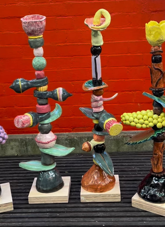 Ceramic Totems with Lisa Holzl from @bakehousestudios