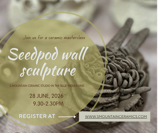 Seedpod ceramic wall sculpture workshop