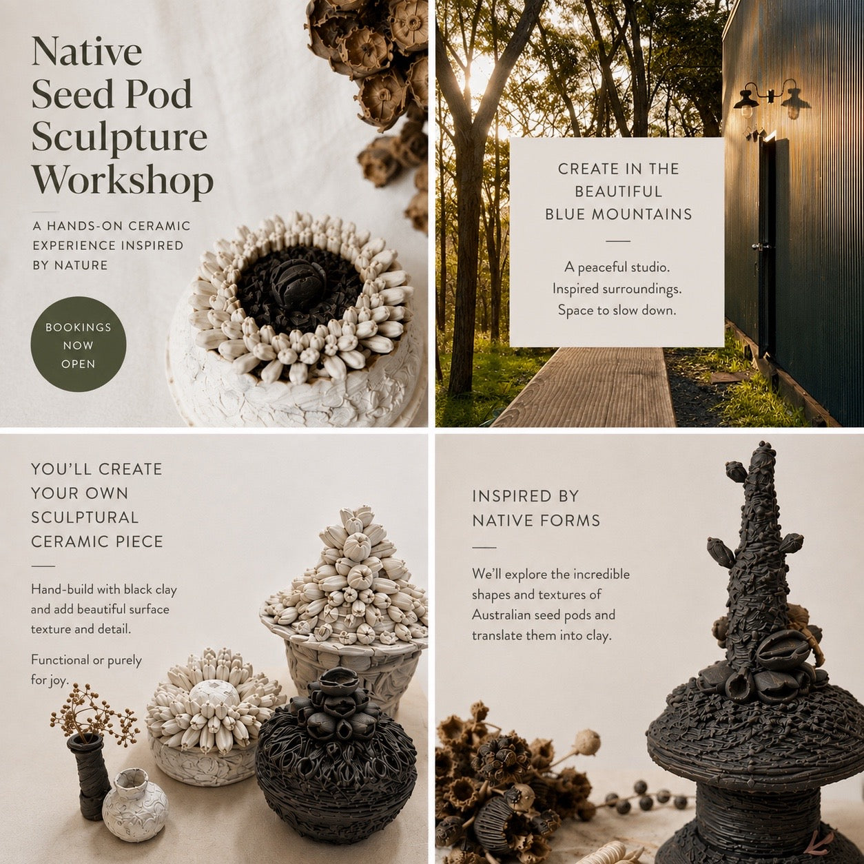 Seedpod sculpture workshop