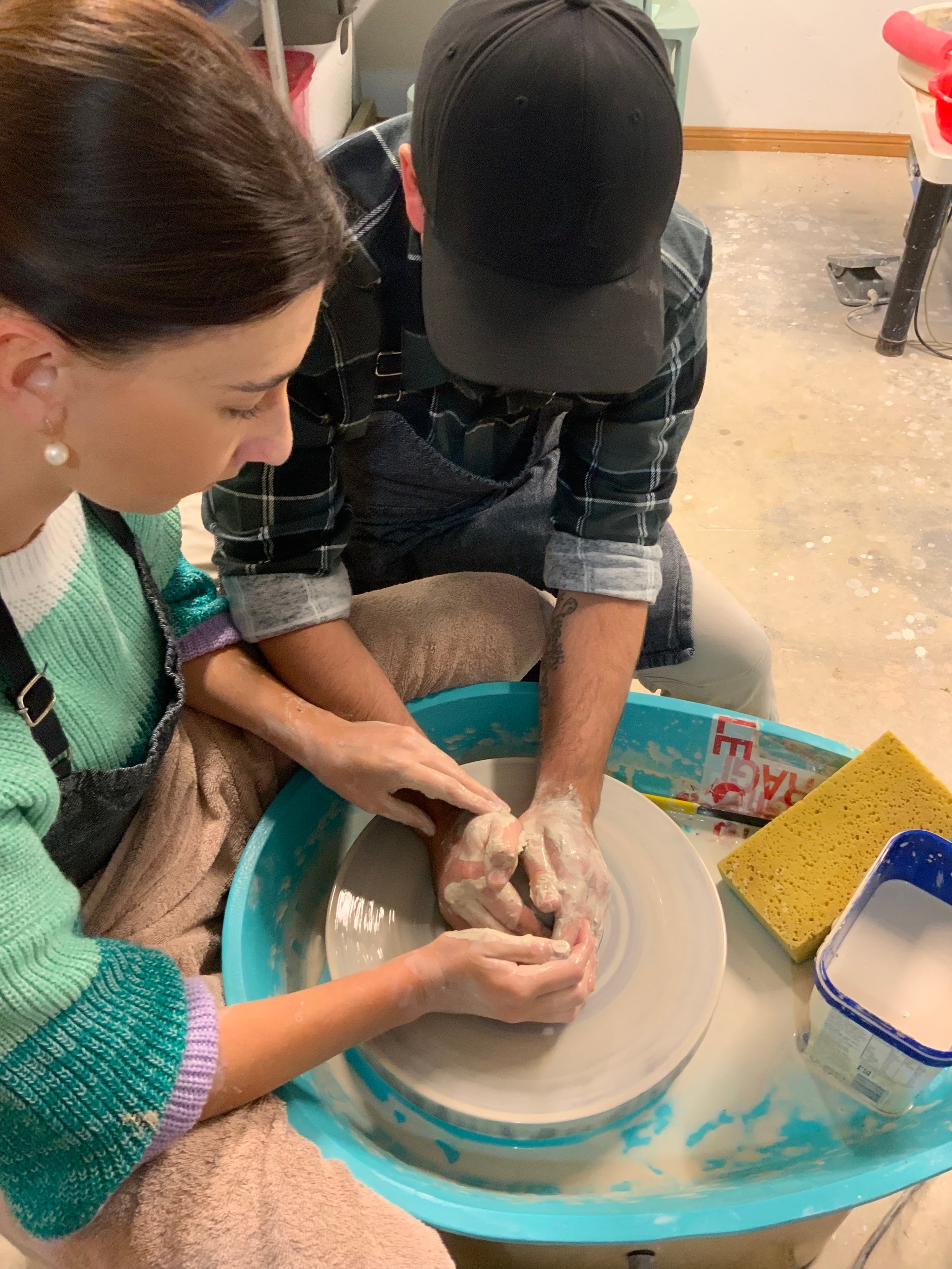 VIP Date/Bestie workshop for 2 in the ceramic studio