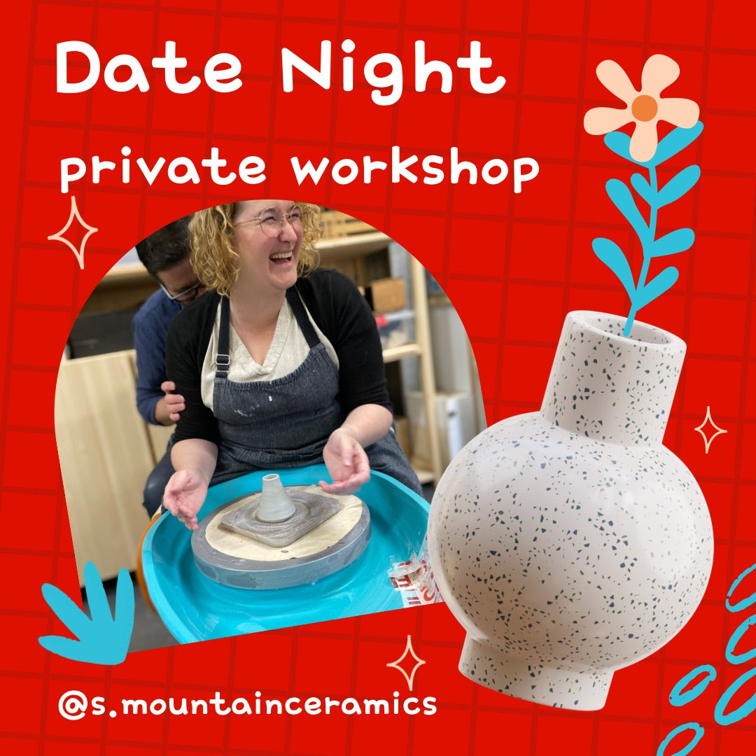 VIP Date/Bestie workshop for 2 in the ceramic studio