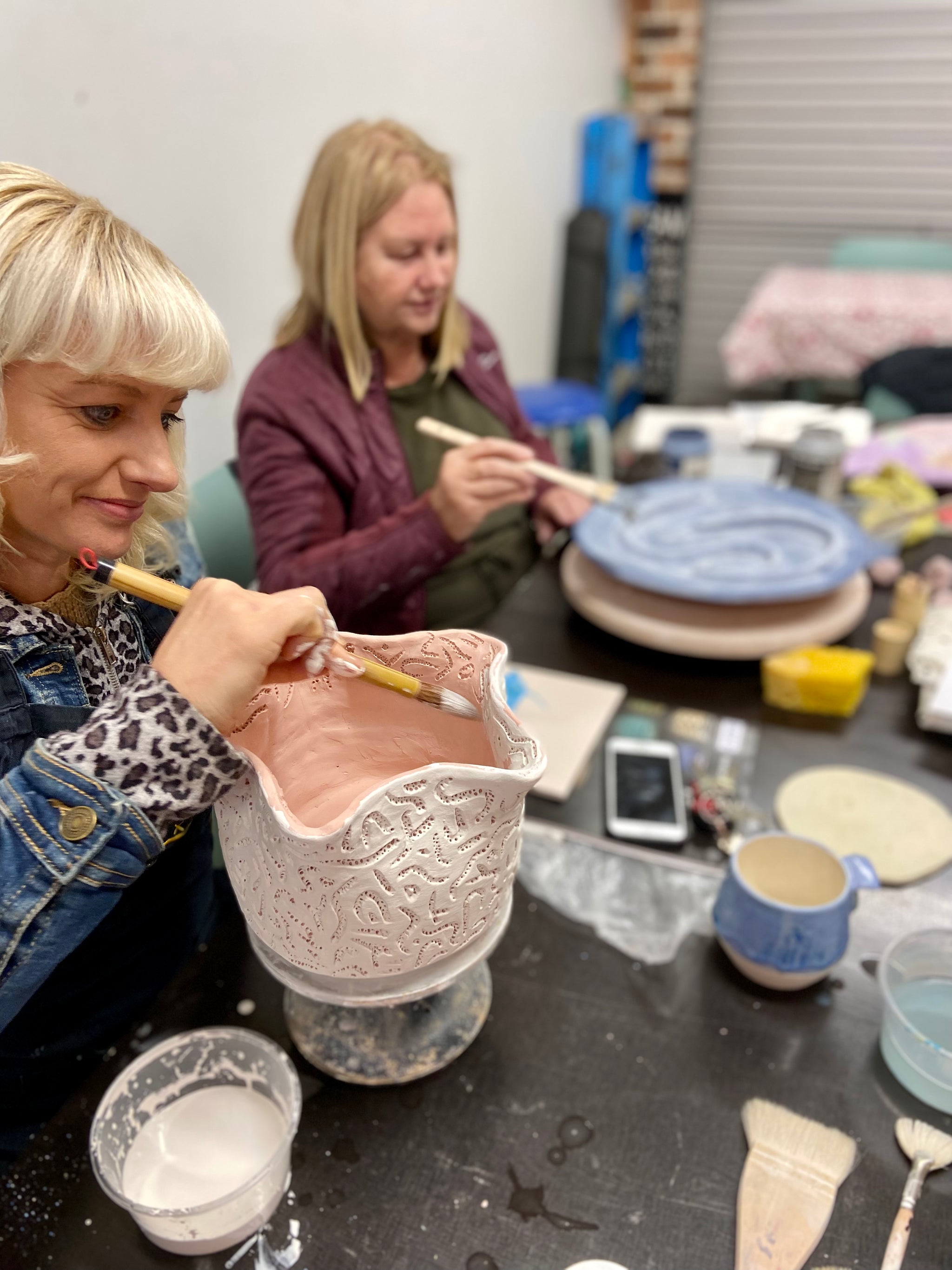 VIP Date/Bestie workshop for 2 in the ceramic studio