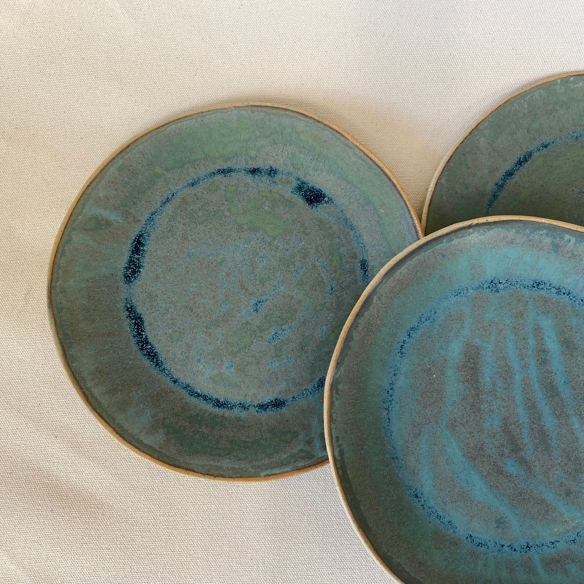 Dinner Plate - Rusty blue